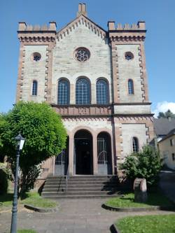 Bild von der Vorderseite der Ehemaligen Synagoge in Kippenheim